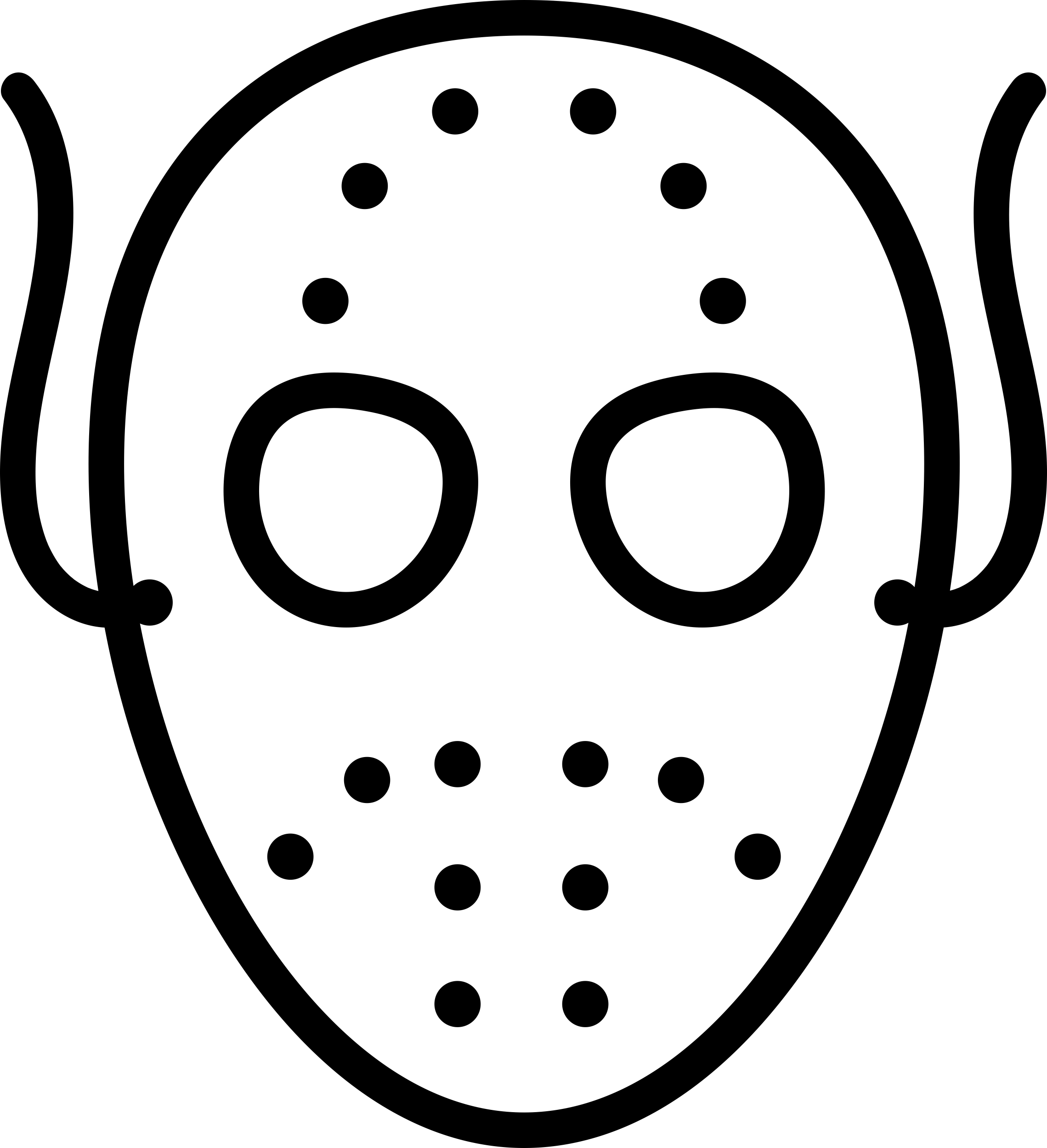 Halloween Scary Mask Outline Sketch Svg Vector Free Vectors